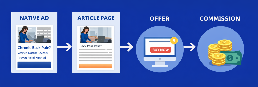 How native ads turn clicks into affiliate commissions